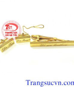 Kẹp caravat vàng 18k