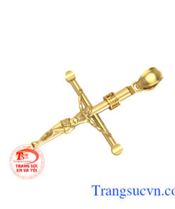 Mặt Thánh Giá vàng 18k