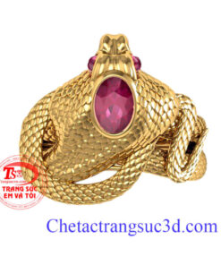 Nhẫn nam tuổi tỵ,nhẫn nam con ran,nhan vàng tuổi Rắn