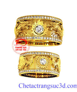 Nhẫn cưới rồng phượng