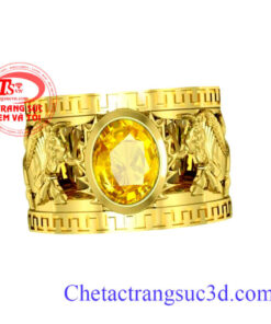 Nhẫn nam tuổi sửu, (tuổi trâu)Nhẫn nam sapphire vàng, Nhẫn nam mệnh kim,thiết kế nhẫn nam