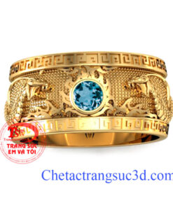 Nhẫn Rắn Nam Vàng 18K